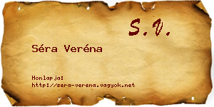 Séra Veréna névjegykártya